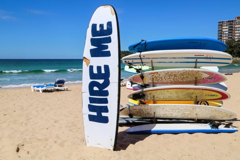 Surf boards hire me at Canalside Inn
