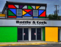 Bottle and cork bar in dewey beach