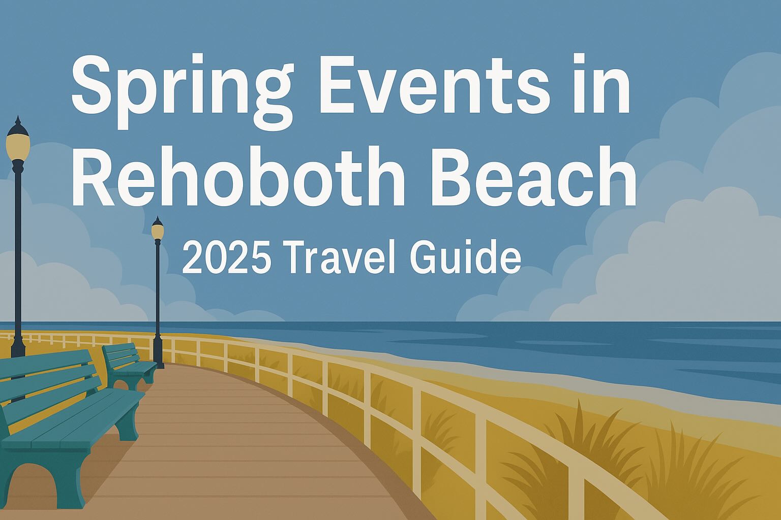 spring events in Rehoboth Beach 2025 travel guide graphic